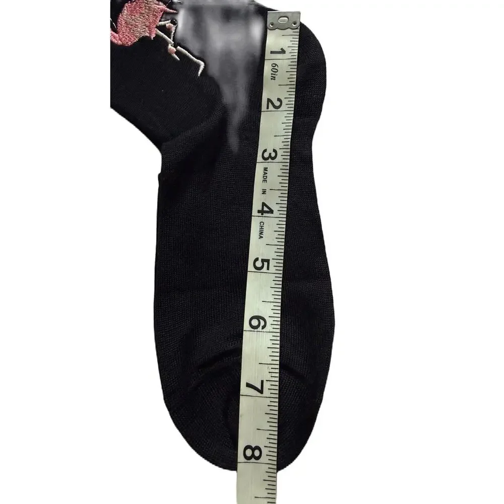 Maria La Rosa Embroidery Silk Socks New (read description)